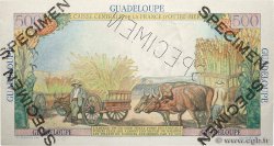 500 Francs Pointe à Pitre Spécimen GUADELOUPE  1947 P.36s AU+