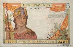 5 Piastres INDOCHINE FRANÇAISE  1949 P.055d