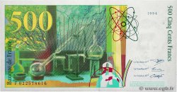 500 Francs PIERRE ET MARIE CURIE FRANKREICH  1994 F.76.01 fST+
