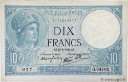 10 Francs MINERVE modifié FRANCE  1941 F.07.29