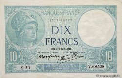 10 Francs MINERVE modifié FRANCE  1939 F.07.01