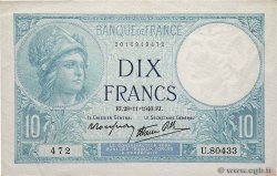 10 Francs MINERVE modifié FRANCE  1940 F.07.22