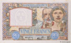 20 Francs TRAVAIL ET SCIENCE FRANCIA  1941 F.12.17
