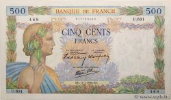 500 Francs LA PAIX FRANKREICH  1940 F.32.04 fST