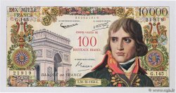 100 NF sur 10000 Francs BONAPARTE FRANCIA  1958 F.55.01