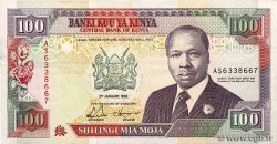 100 Shillings KENIA  1992 P.27d
