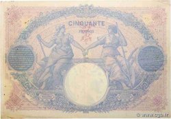 50 Francs BLEU ET ROSE FRANCE  1913 F.14.26 VF