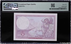 5 Francs FEMME CASQUÉE modifié Numéro spécial FRANCE  1940 F.04.15 UNC