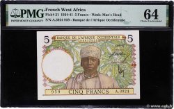 5 Francs FRENCH WEST AFRICA  1937 P.21