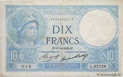 10 Francs MINERVE modifié FRANCE  1940 F.07.17