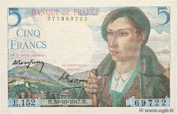 5 Francs BERGER FRANCE  1947 F.05.07