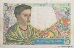 5 Francs BERGER FRANKREICH  1943 F.05.05 fVZ