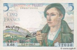 5 Francs BERGER FRANCE  1943 F.05.03