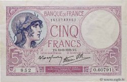 5 Francs FEMME CASQUÉE modifié FRANCE  1939 F.04.05