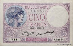 5 Francs FEMME CASQUÉE FRANCE  1933 F.03.17