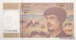 20 Francs DEBUSSY Modifié FRANCIA  1997 F.66ter.02A55