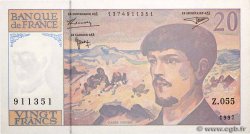 20 Francs DEBUSSY Modifié FRANCIA  1997 F.66ter.02