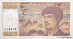 20 Francs DEBUSSY Modifié FRANCIA  1997 F.66ter.02A60