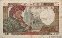 50 Francs JACQUES CŒUR FRANCIA  1940 F.19.02