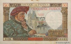 50 Francs JACQUES CŒUR FRANCIA  1941 F.19.15