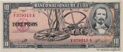 10 Pesos CUBA  1960 P.088c