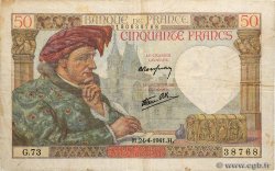 50 Francs JACQUES CŒUR FRANCIA  1941 F.19.09