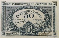 50 Centimes MONACO  1920 P.03a SPL