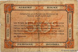 50 Centimes FRANCE regionalismo e varie Péronne 1920 JP.099.01 q.MB