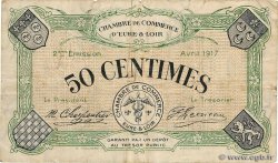 50 Centimes FRANCE regionalismo e varie Chartres 1917 JP.045.05