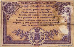 50 Centimes FRANCE regionalismo e varie Cahors 1915 JP.035.12 MB