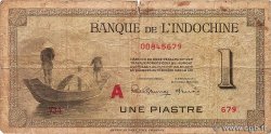 1 Piastre INDOCHINE FRANÇAISE  1945 P.076bA