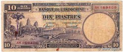 10 Piastres INDOCHINE FRANÇAISE  1947 P.080