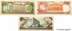 50, 100 et 500 Colones Lot COSTA RICA  1987 P.253, P.254a et P.255 SUP+