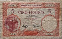 5 Francs TAHITI  1930 P.11c