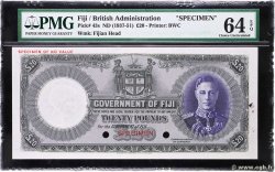 20 Pounds Spécimen FIDJI  1937 P.043s pr.NEUF