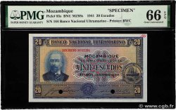 20 Escudos Spécimen MOZAMBIQUE  1941 P.085s