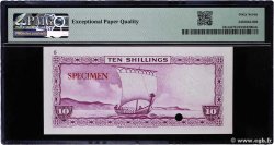10 Shillings Spécimen ÎLE DE MAN  1961 P.24s NEUF