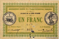 1 Franc CÔTE D&nbsp;IVOIRE  1917 P.02b