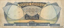 1000 Francs RÉPUBLIQUE DÉMOCRATIQUE DU CONGO  1964 P.008a TB