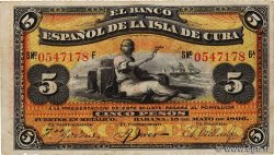 5 Pesos CUBA  1896 P.048b
