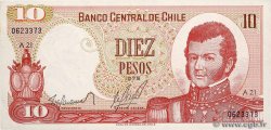 10 Pesos CHILE  1975 P.150a XF+