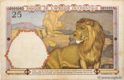 25 Francs FRENCH WEST AFRICA  1942 P.27 VF