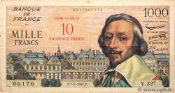 10 NF sur 1000 Francs RICHELIEU FRANCE  1957 F.53.01