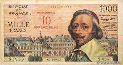 10 NF sur 1000 Francs RICHELIEU FRANCIA  1957 F.53.01