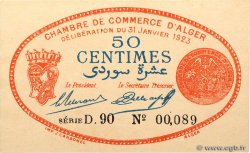50 Centimes Petit numéro ARGELIA Alger 1923 JP.137.25