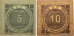 5 et 10 Centimes Lot ALGERIEN Bougie, Sétif 1916 JP.139.09 et JP.139.10 fST