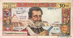 50 Nouveaux Francs HENRI IV FRANCIA  1960 F.58.05