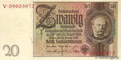 20 Reichsmark FRANCIA  1929 P.181b