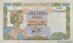 500 Francs LA PAIX FRANCIA  1941 F.32.14