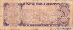 20 Pesos Bolivianos BOLIVIA  1962 P.161a B